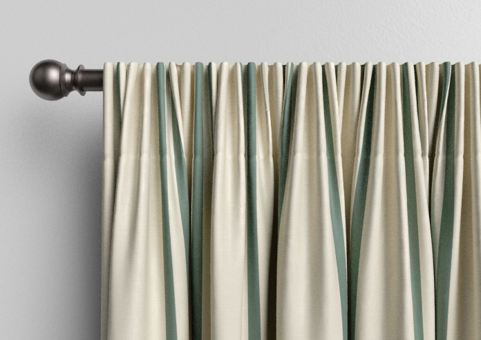 Adelaide, Winnies Stripe Barbing Green - Made to Measure Curtains - Image 9
